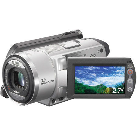 Sony DCR-SR100 30GB Hard Disk Drive Handycam Camcorder, 3.3 Megapixel Advanced HAD CCD Imager (Stills), 10x Optical/120x Digital Zoom, Carl Zeiss Pro Sonnar Lens, 3.5" Wide Touch Panel LCD Screen, Dolby Digital 5.1ch Recording