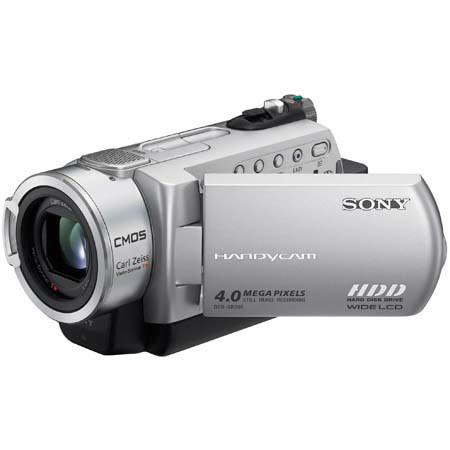 Sony DCR-SR200E "PAL"40GB HDD Handycam Camcorder, 1/3" ClearVid CMOS Sensor, Carl Zeiss Vario-Sonnar T* Lens, 10x Optical Zoom, 80x Digital Zoom, 2.7" Touch Panel Swivel LCD Screen
