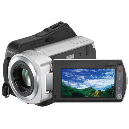 Sony DCR-SR45 Handycam Camcorder Bundle,30GB HDD , Carl Zeiss Vario-Tessar Lens, 40x Optical/2000x Digital Zoom Lens, 2.7" Touch Panel SwivelScreen LCD With Spare Sony NP-FH50 Battery and Sony LCS-X20 Carrying Case