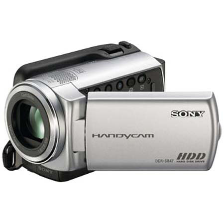 Sony DCR-SR47 60GB HDD Camcorder, 2.7" LCD, Silver