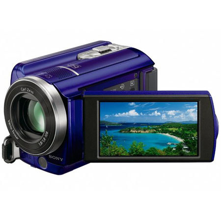 Sony DCRSR68L 80GB HDD Standard Def Camcorder Kit- Blue