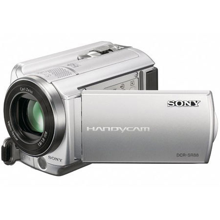 Sony DCRSR88E PAL 120GB HDD Camcorder, 2.7in LCD Silver