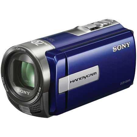 Sony DCR-SX45/L SD Memory Card Camcorder, Blue