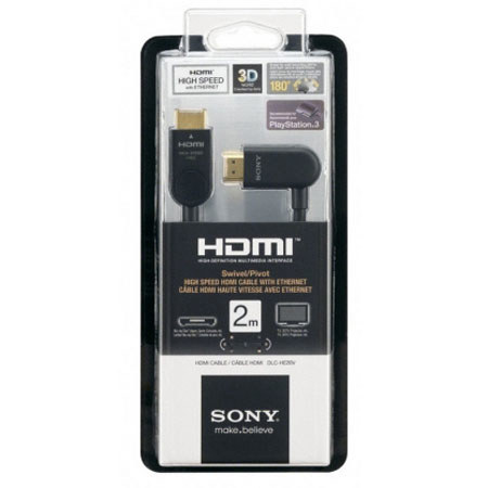 Sony DLC-HE20V Swivel High Speed HDMI Cable, 6' 4 inch