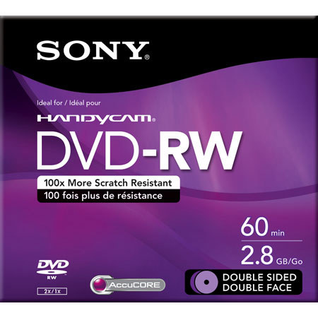 Sony DMW60DSR2H 8cm DVD-RW Rewriteable Camcorder Media