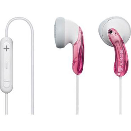 Sony DRE10IPPNK Headphone, Ergonomic Shape, 3.5mm Plug