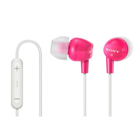 Sony Premium Earbuds with iPod/iPhone Remote, Pink