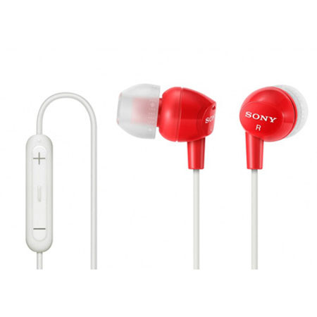 Sony Premium Earbuds with iPod/iPhone Remote, Red