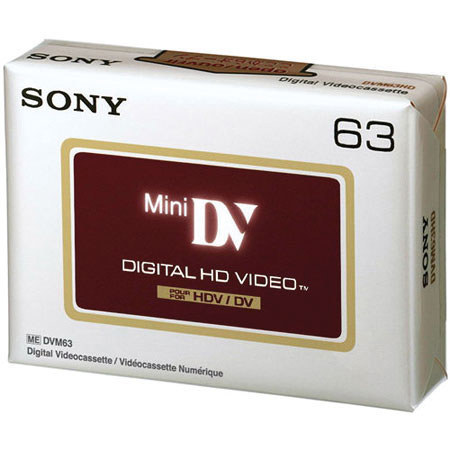 Sony Mini-DV DVM 63 Minute High Definition Video Tape.