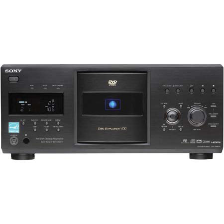 Sony DVP-CX995V Multimedia Jukebox, 400 DVD / SA-CD / CD Disc Changer Player System with MP3 Capability