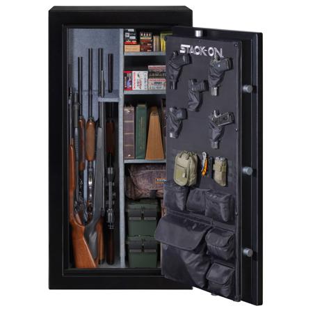 Stack-On 27-30 Gun Safe with Electronic Lock, Matte Black