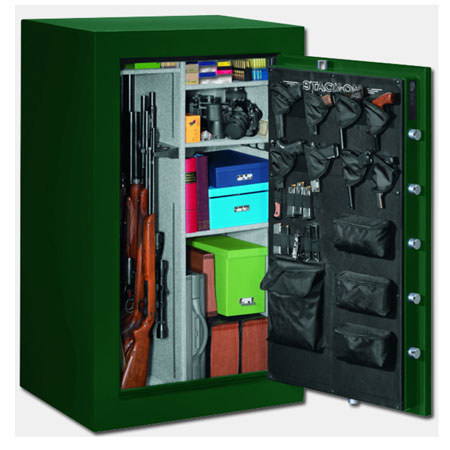 Stack-On 36 Gun Safe with Combination Lock and Door Storage, Matte Hunter Green