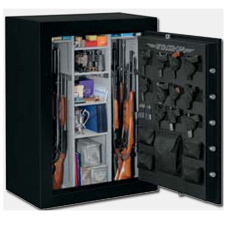Stack-On 48 Gun Safe with Electronic Lock and Door Storage, Matte Black