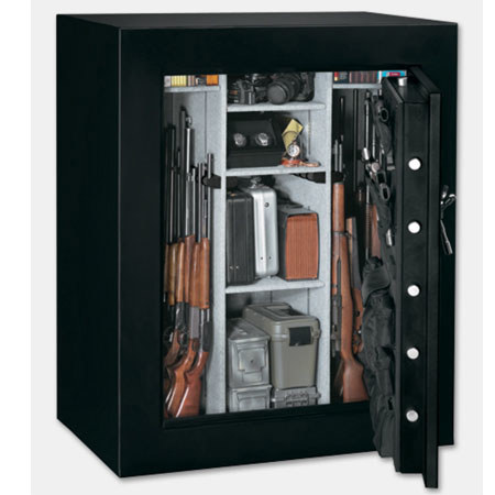 Stack-On 66 Gun Safe with Electronic Lock and Door Storage, Matte Black
