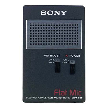 Sony ECM-F01 Electret Condenser Stereo Microphone Flat Design #ECMF01