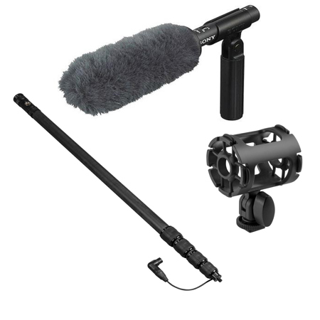 Sony ECM-VG1 Electret Condenser Microphone W/ACC KIT ECMVG1 B