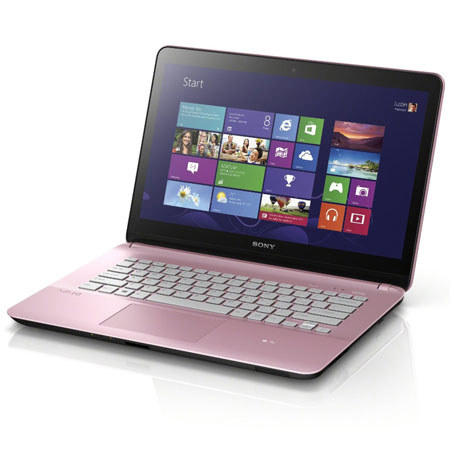 Sony VAIO Fit 14E SVF14213CX 14" Multi-Touch Notebook, 4GB RAM, 500GB HDD, Pink