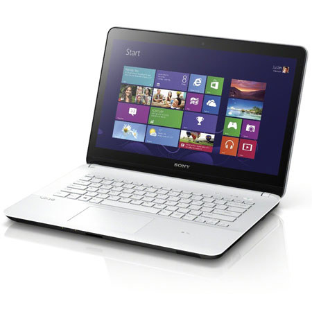Sony VAIO Fit 14E SVF14213CX 14" Multi-Touch Notebook, 4GB RAM, 500GB HDD, White