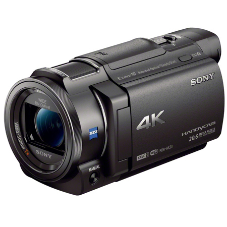 Sony FDR-AX33 4K Ultra HD Handycam Camcorder with Exmor R CMOS Sensor