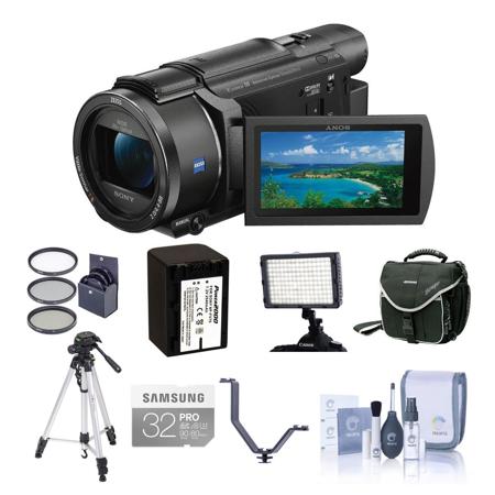 Camcorder Bundle B 4K Sony Handycam with Ultra FDR-AX53/B Accessory FDR-AX53 Premium HD