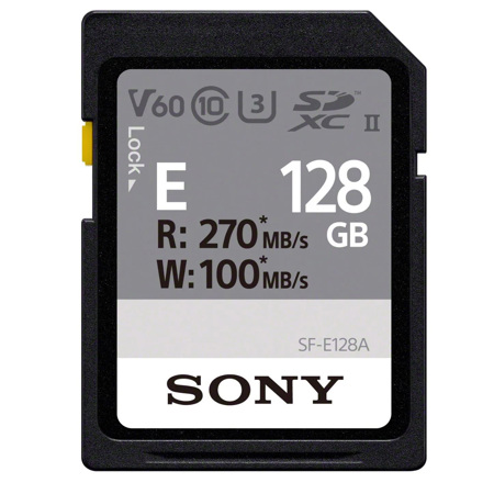 Sony SF-E Series UHS-II U3 Class 10 SDXC Memory Card 128GB