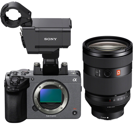Sony FX5 Cinema Camera with XLR Handle and FE 28-70mm f/2 GM Lens