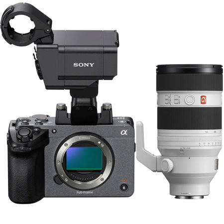 Sony FX5 Cinema Camera with XLR Handle and FE 50-150mm f/2 GM Lens