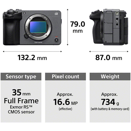 Sony FX5 Cinema Camera with XLR Handle Unit ILMEFX5