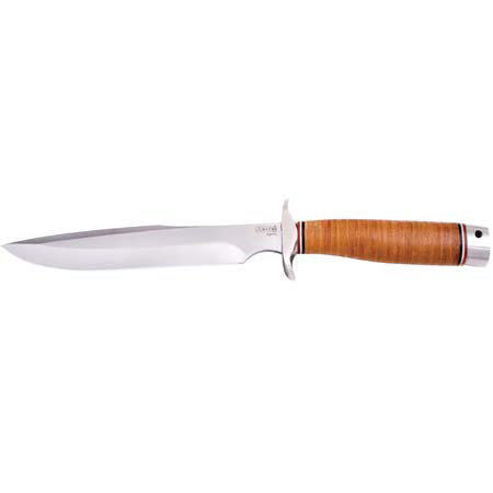 SOG Agency, Fixed Blade Knife with 7.5" Satin Polished Steel Blade #AG01L