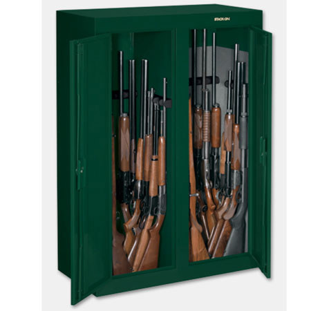 Stack-On 16-31 Gun Convertible Double Door Steel Security Cabinet, Hunter Green