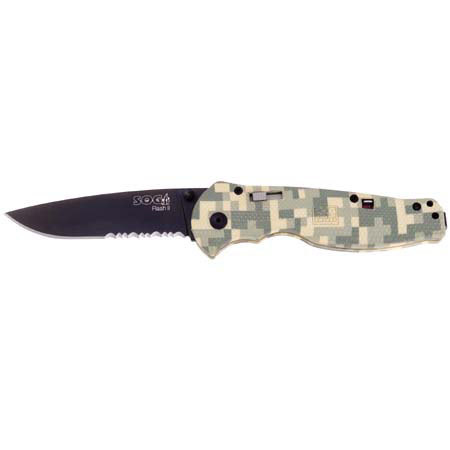 SOG DFSA98 Flash II Folding Knife, 3.5in Steel Blade