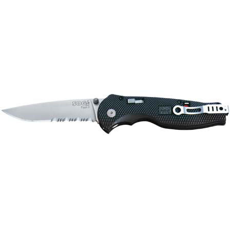 SOG FSA98 Flash II, Folding Knife 3.5in Satin Finish