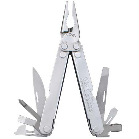 SOG S45 Deluxe Pocket Powerplier Multi-Tool, Eight