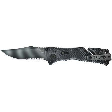 SOG TF3 Trident, Folding Knife 3.75in Tigerstripe Black