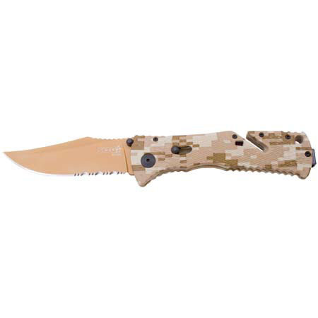SOG TF5 Trident, Folding Knife 3.75in Copper Nitride