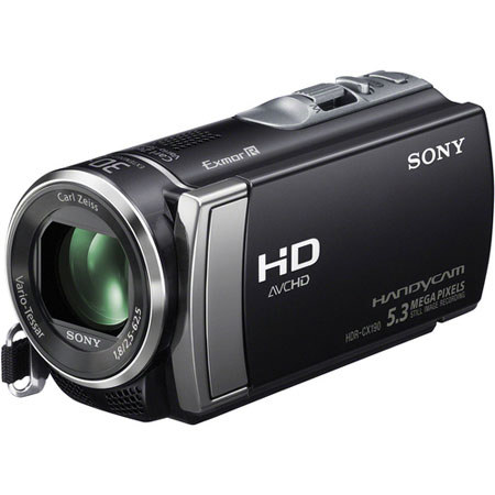 Sony HDR-CX190 HD Flash Memory Camcorder - Black SKU#1633385