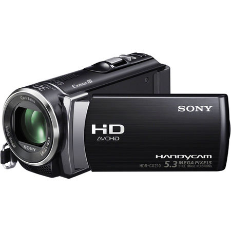 Sony HDR-CX210 HD 8GB Flash Memory Camcorder, Black