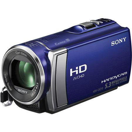 Sony HDR-CX210E Full HD - PAL - Camcorder, Blue
