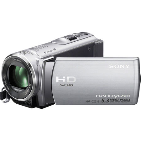 Sony HDR-CX210 HD 8GB Flash Memory Camcorder, Silver