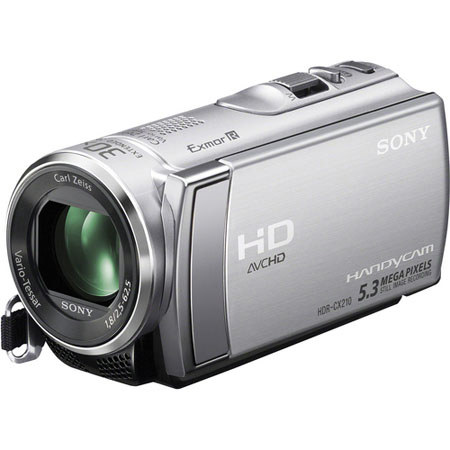 Sony HDR-CX210 HD 8GB Flash Memory Camcorder, Silver