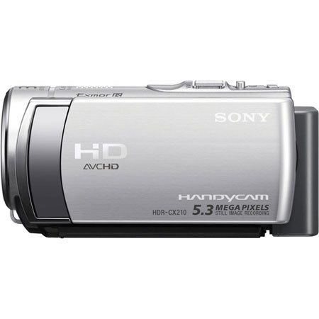 Sony HDR-CX210 HD 8GB Flash Memory Camcorder, Silver