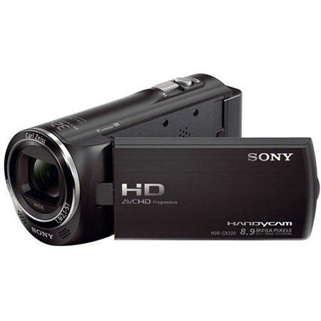 Sony HDR-CX220 Camcorder, Black - Bundle with Accessory Package (See Details)