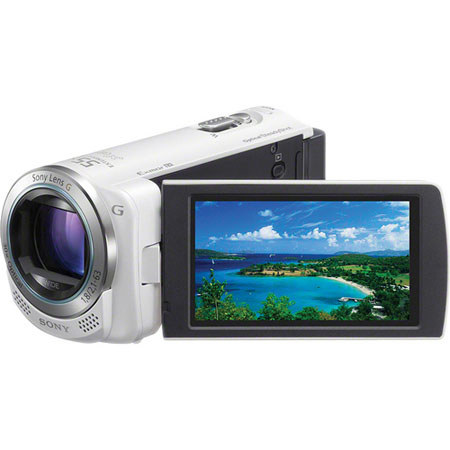 Sony HDR-CX260V HD 16GB Flash Memory Camcorder, White
