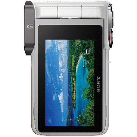 Sony HDR-GW77V Waterproof Full HD 16GB Flash Memory Camcorder, White
