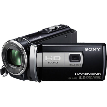 Sony HDR-PJ200 HD Flash Memory Camcorder, Black