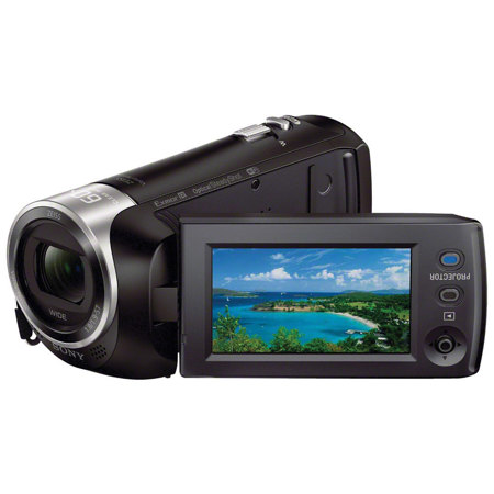 Sony HDR-PJ440 FHD Camcorder with Built-In Projector, Black w/Accessory Bundle