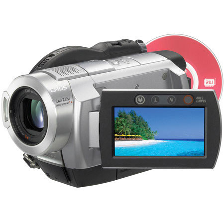 Sony HDR-UX5 AVC HD DVD Handycam Camcorder, 2.1 Megapixel CMOS Sensor, Carl Zeiss Vario-Sonnar T* lens, 10x Optical/80x Digital Zoom, 1080i HD Recording and Playback, 5.1 Channel Surround Sound.