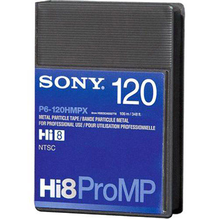 Sony P6-HMPX-120 Series Hi8 Format Composte Video Tapes