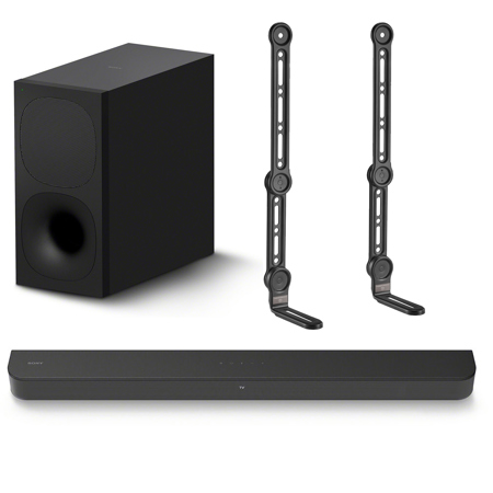 Sony HTS400 330W 2.1-Ch Soundbar w/Wireless Subwoofer,w/2x Soundbar Mount