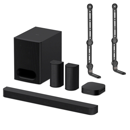 Sony HTS60 BRAVIA Theatre System 6 5.1Ch Home Theater System,w/2x Soundbar Mount